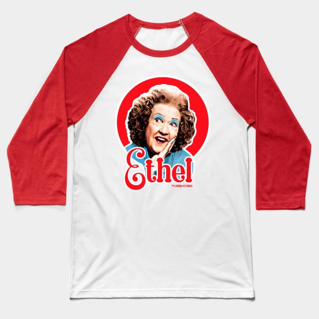Ethel Merman Baseball T-Shirt by Camp.o.rama